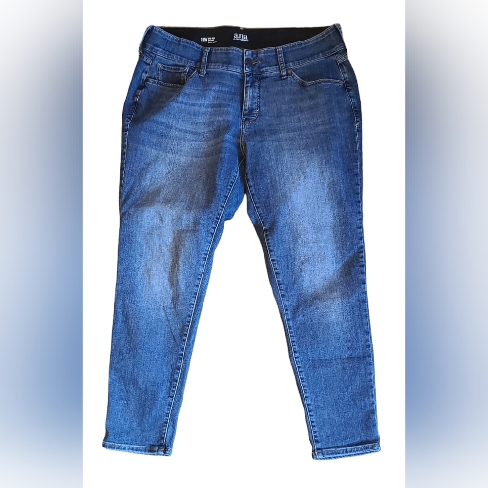 a.n.a. blue jeans skinny mid rise size 18W